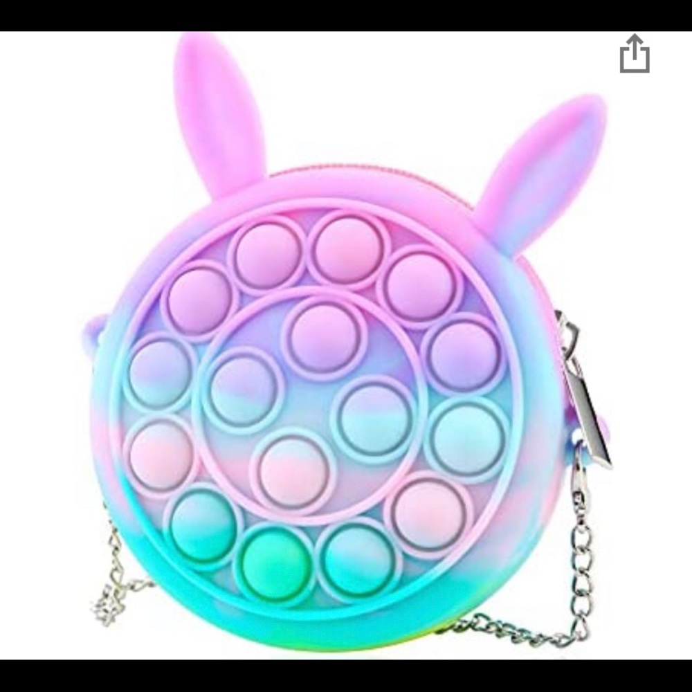 Pop it Rabbit and Unicorn silicone purses